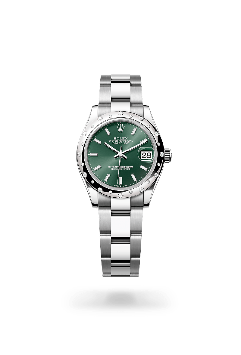 Rolex Datejust 31 Herrenuhr (M278344RBR-0019) Oyster, 31 mm, Edelstahl Oystersteel und Weißgold mit Diamanten