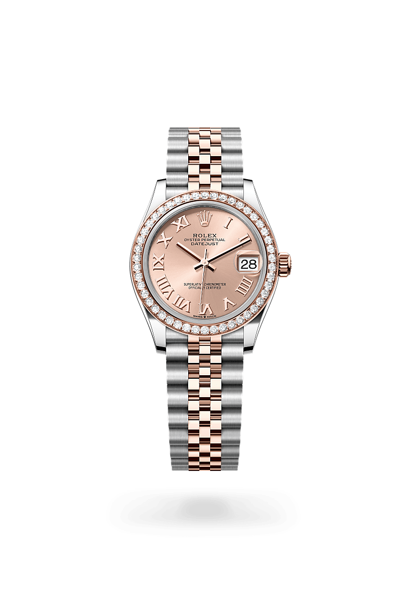 Rolex Datejust 31 Herrenuhr (M278381RBR-0002) Oyster, 31 mm, Edelstahl Oystersteel und Everose-Gold mit Diamanten