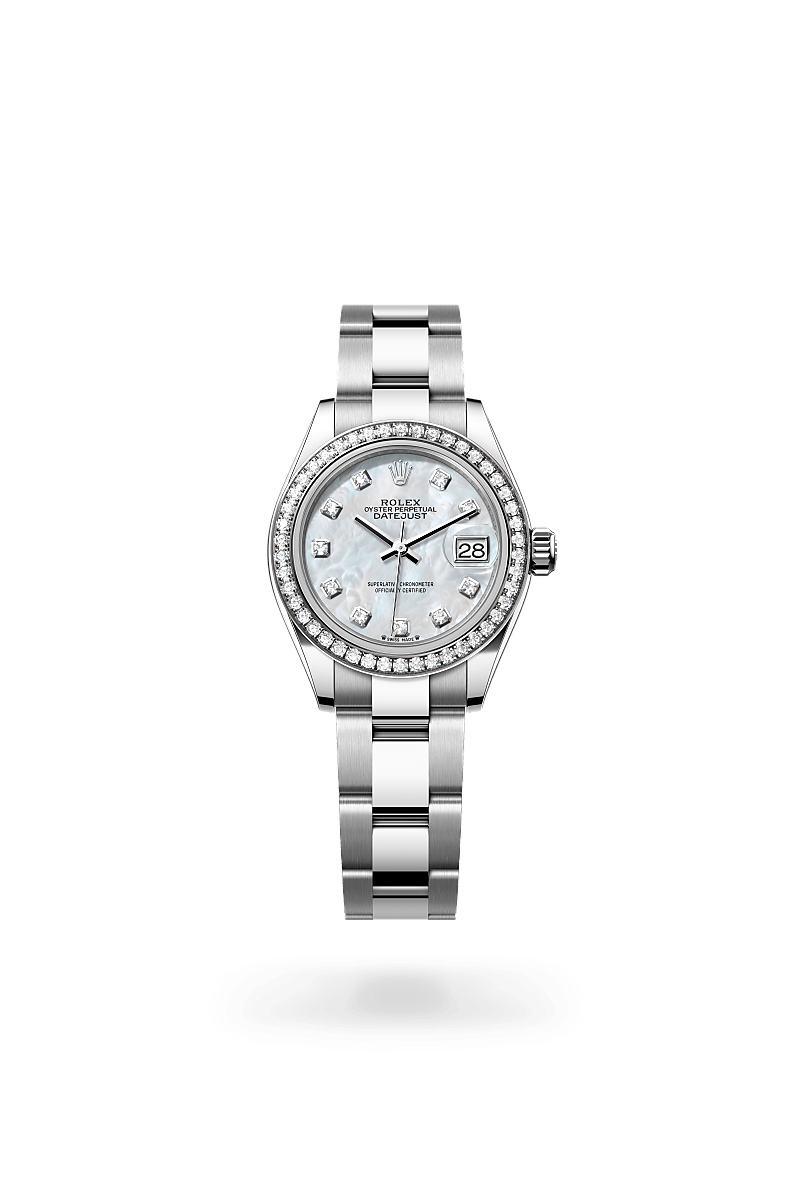 Rolex Lady-Datejust Herrenuhr (M279384RBR-0012) Oyster, 28 mm, Edelstahl Oystersteel und Weißgold mit Diamanten