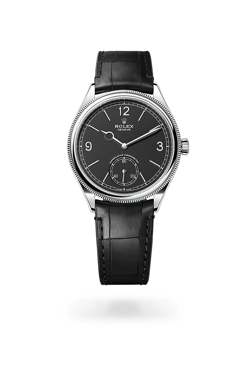 Rolex 1908 M52509-0002 Herrenuhr - 39 mm, 18 Karat Weißgold, poliert