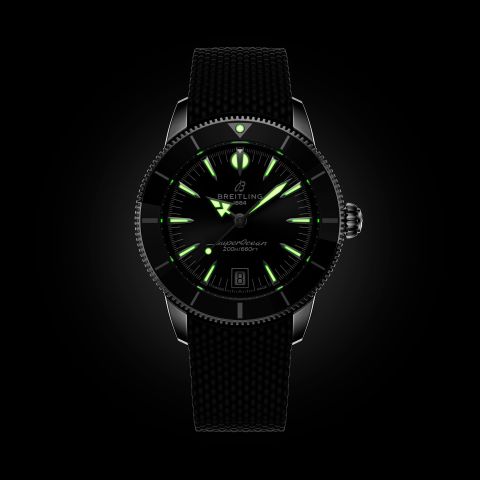 SuperOcean Heritage 40 B31 AB3110241B1S1 Black Rubber Night